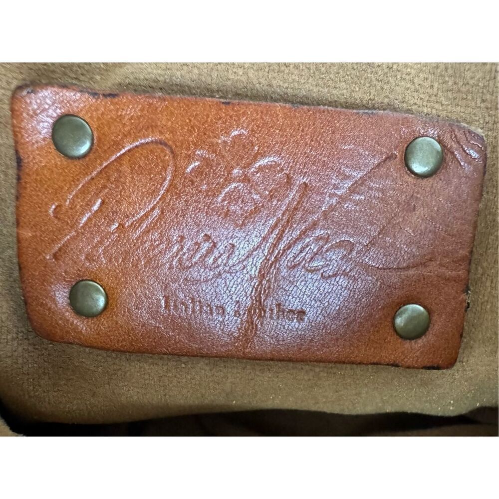 Patricia Nash Armeno 100% Italian Leather Washed Vintage Collection Messenger - Picture 7 of 11